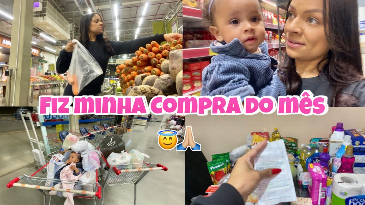 COMPRAS DO MÊS NO ATACADITA 🛒 REPONDO OS ALIMENTOS - QUANTO GASTEI - Aline vida de mãe