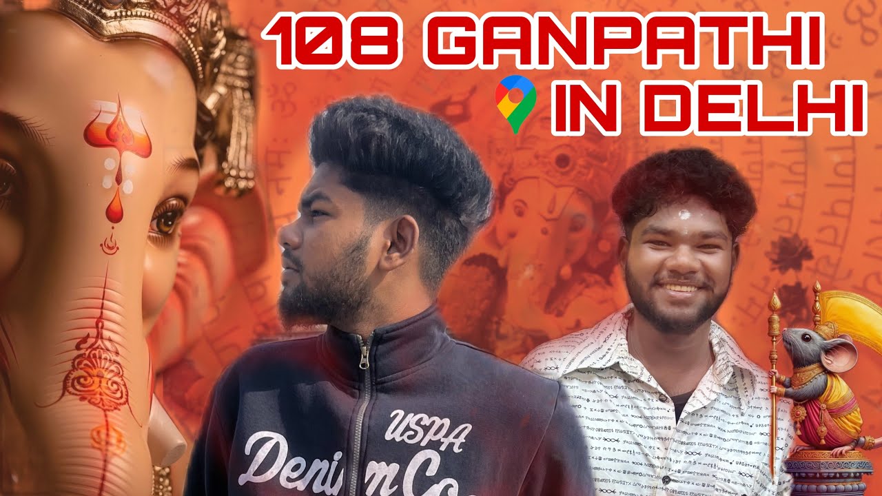 108 Ganapathi in Delhi | Khyala.Shakurpur.Ashram.Inderpuri | Part 01 | 60 Ganapathi Only | 12/9/2025