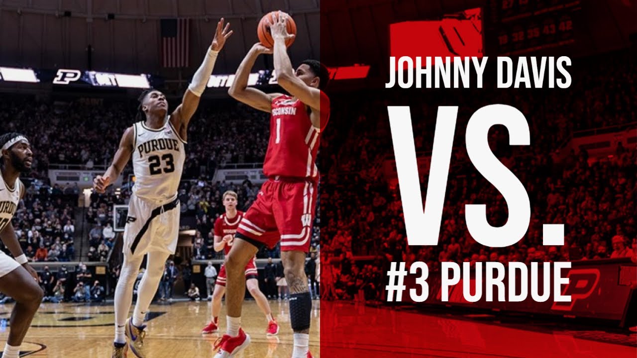 Johnny Davis (37 Points, 14 Reb) vs. #3 Purdue | NCAA Basketball Highlights