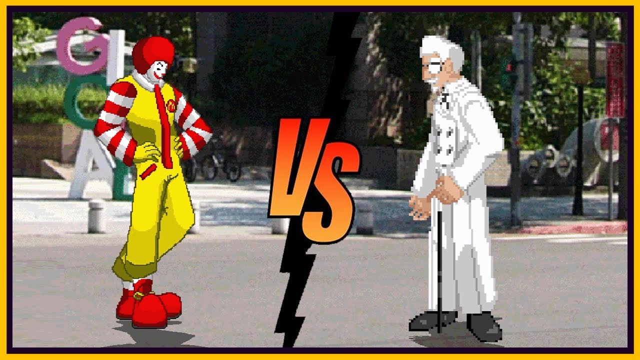 【MUGEN】麥當勞叔叔藍藍路回歸版 VS 殺手肯德基爺爺們 (Donald Return VS Killer Colonel Team)