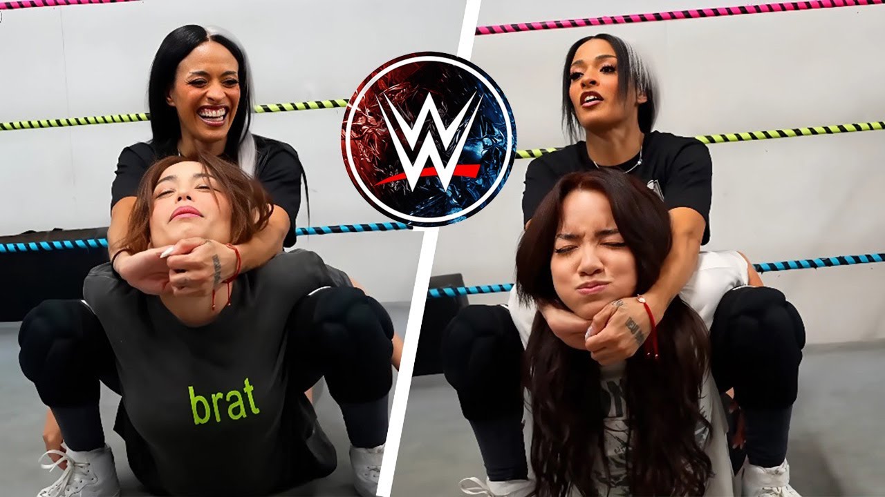 Zelina Takes Cinna And Valkyrae Through Intense WWE Training