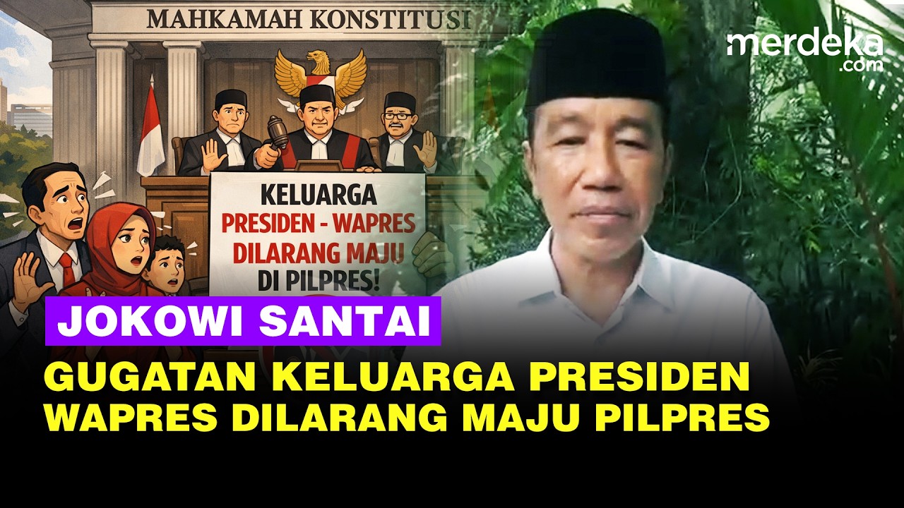 Respons Santai Jokowi soal Gugatan Minta MK Larang Keluarga Presiden-Wapres Maju di Pilpres