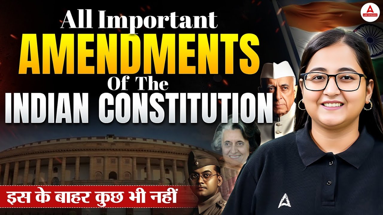 All Important Amendments of Indian Constitution in Just 25 Minutes ! ⏳ Most Important Topic !