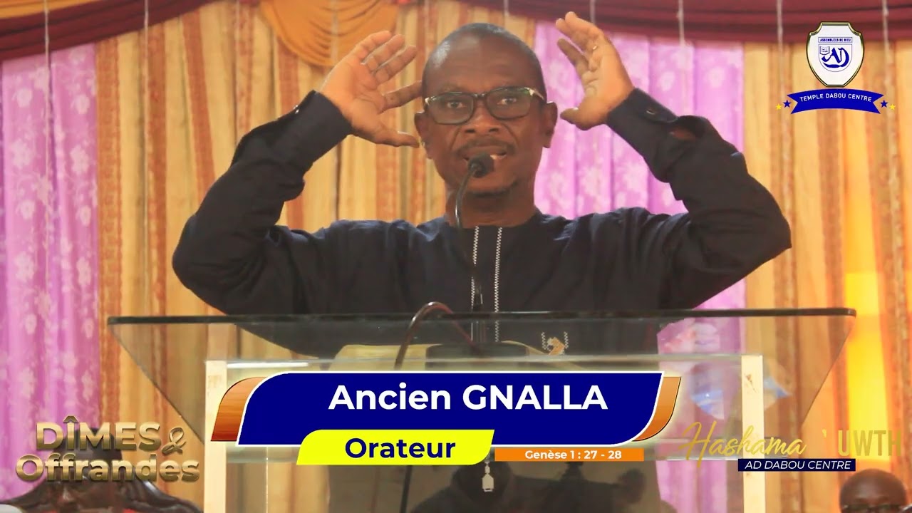 dimes et offrandes avec l'ancien GNALLA