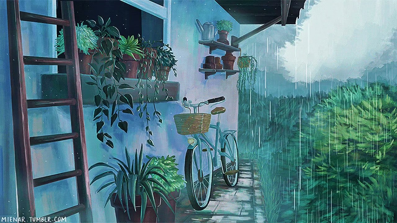 let the rain, calm your thoughts.