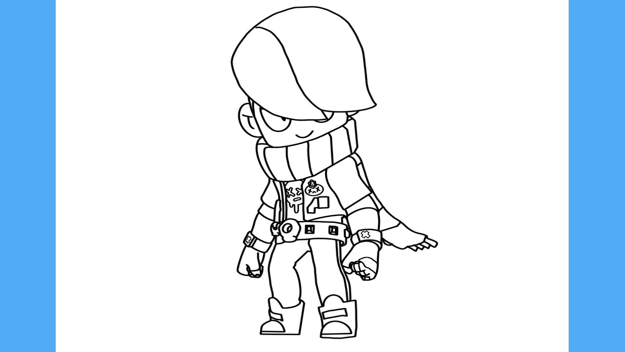 COMO DESENHAR O EDGAR DO BRAWL STARS