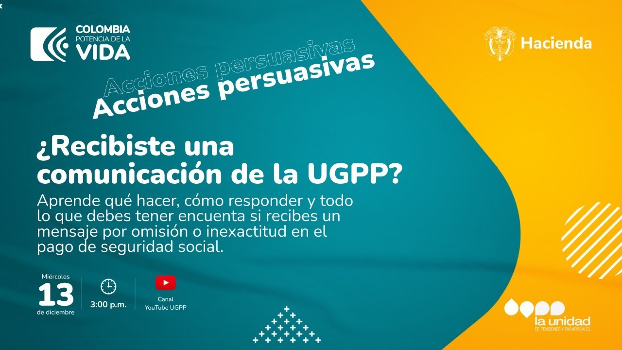 ¿Recibiste una comunicación de la UGPP?