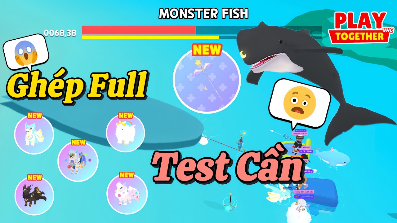 Play Together | Mình Đã Ghép Full Pet Rồng V2 Thử Thách 24h Dùng Cần Mới Này Câu Bóng 6 Và Cái Kết