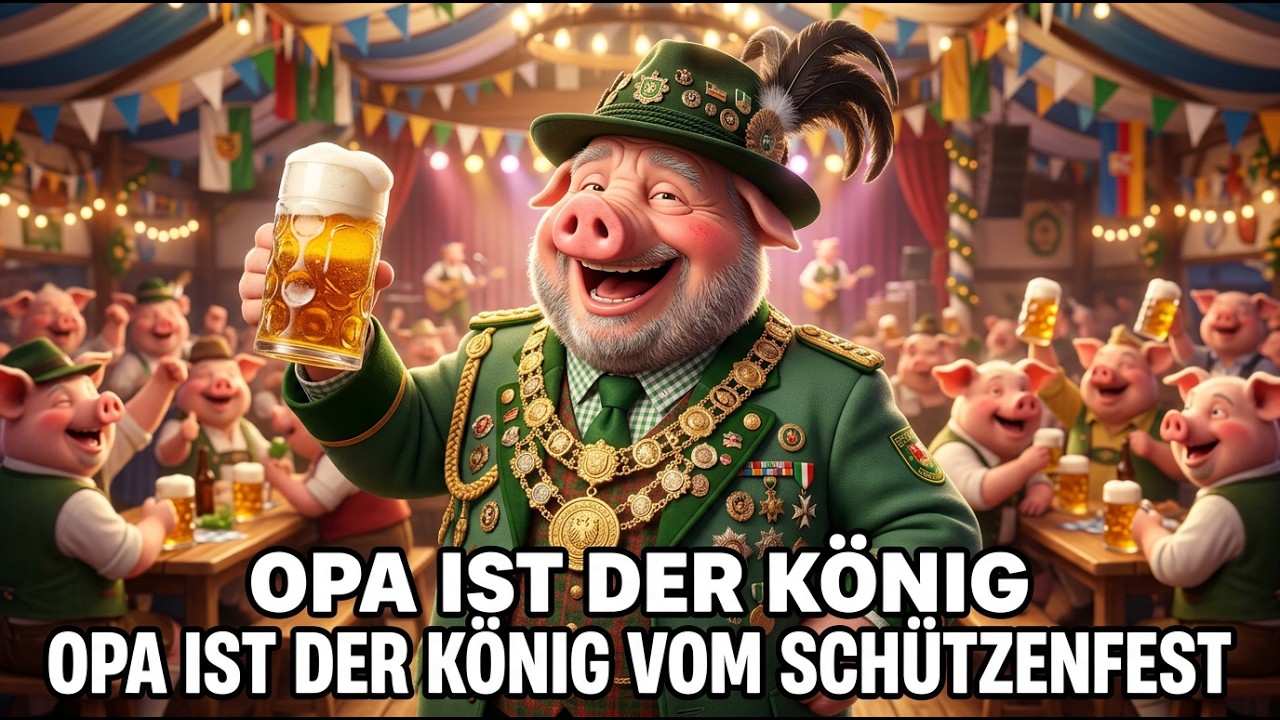 Opa ist der König vom Schützenfest – Zielwasser und Literkrüge! | Party Schlager