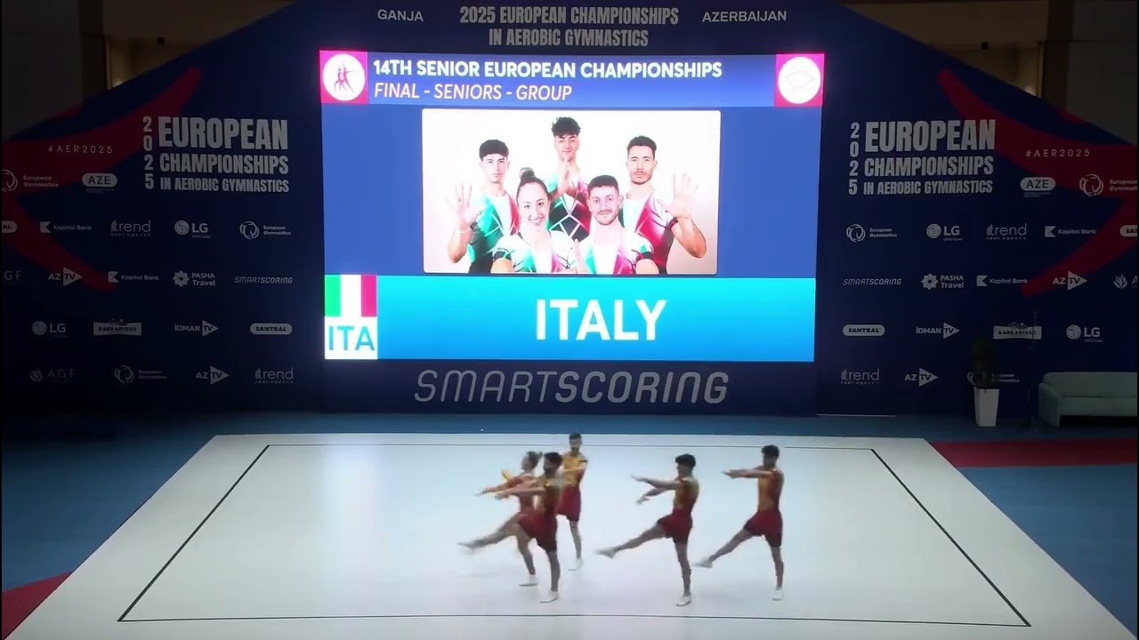Senior Group Italy 🇮🇹 🥇| 14th European Championship 2025 #aerobicgymnastics #ech2025 #trendingvideo