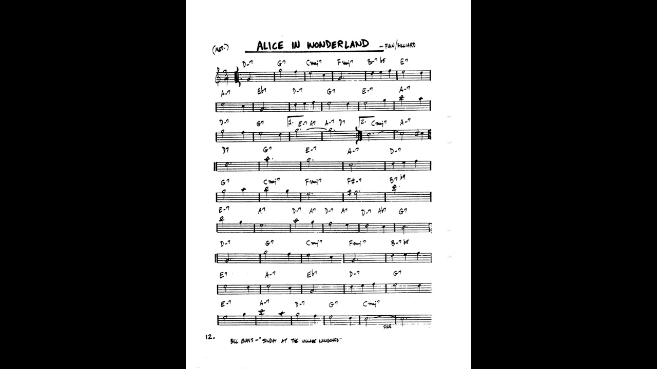 Alice In Wonderland (Sammy Fain and Bob Hilliard) - Solo Jazz Piano (Real Book) | Budo Saurus