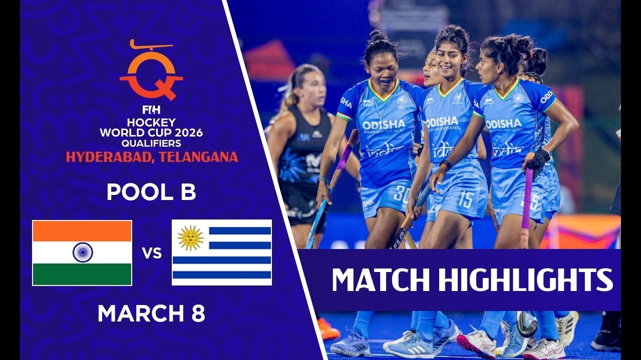 India vs Uruguay Highlights | FIH Hockey World Cup 2026 Qualifiers, Telangana, Hyderabad