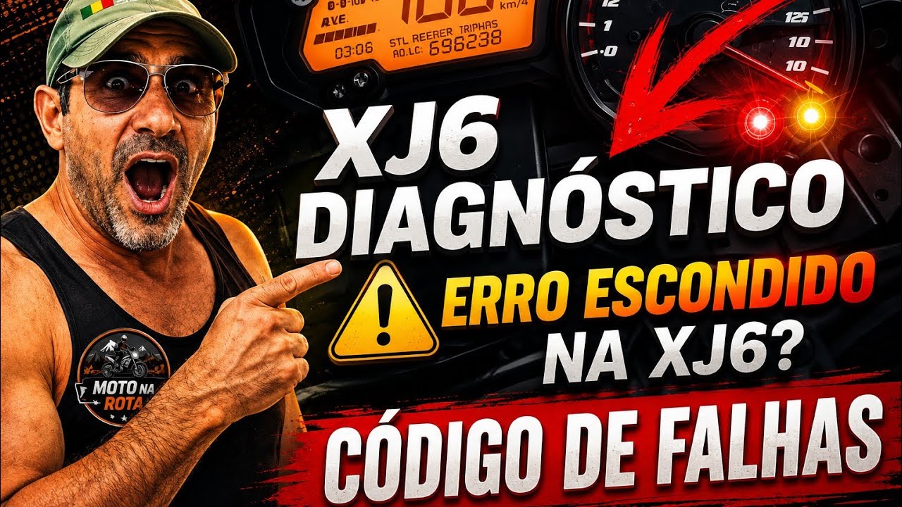 PAINEL XJ6 DIAGNÓSTICO DE ERROS Painel Yamaha XJ6 COMO ENTRAR EM MODO DE DIAGNÓSTICO