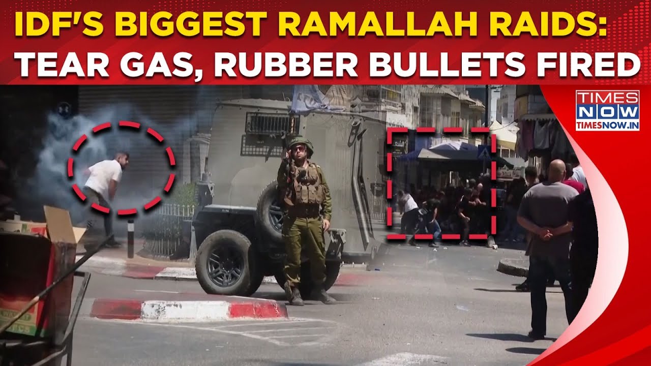 IDF's Biggest Ramallah Raids: Hamas Terror Funding Hit| Tear Gas, Rubber Bullets Fired Amid Clashes