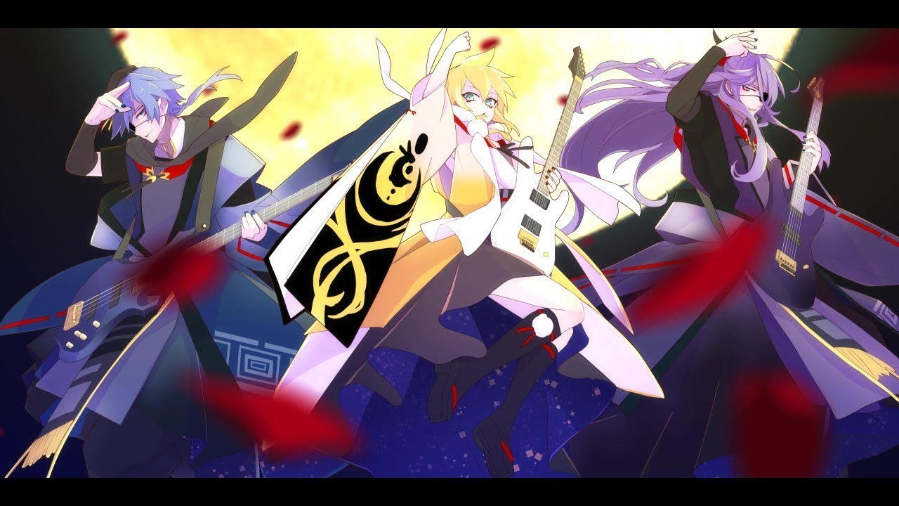 【神威がくぽ KAITO 鏡音レン】「月夜の乙女」オリジナル曲【MV】