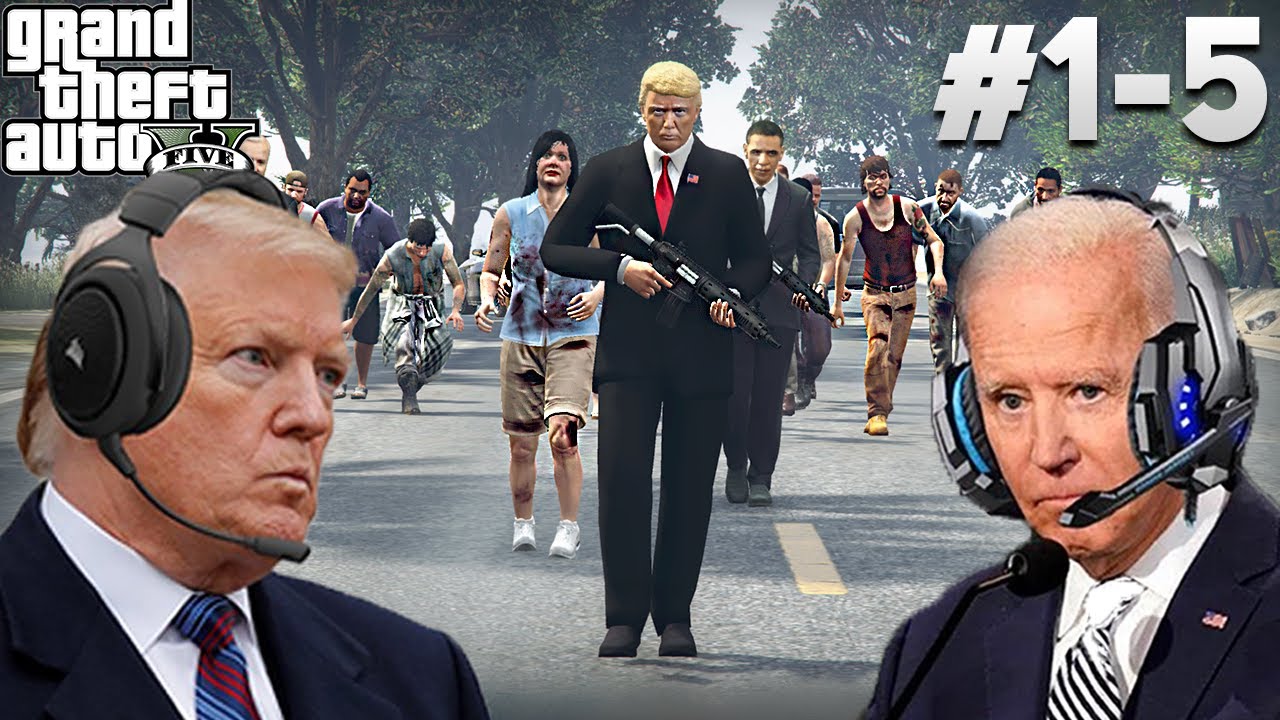 US Presidents Survive A Zombie Apocalypse In GTA 5 Part 1-5