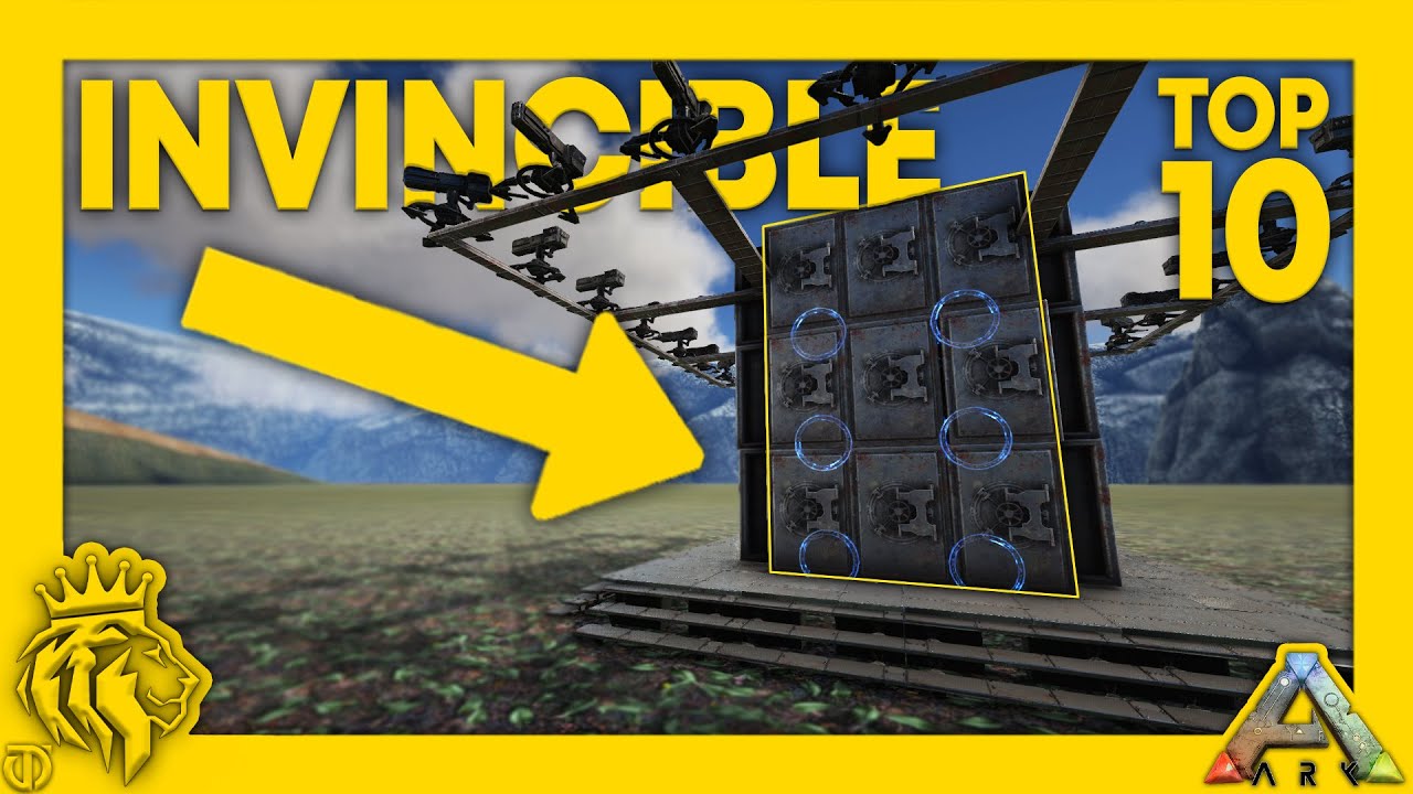 TOP 10 DEFENSE Builds | Invincible Tower | ARK: Survival Evolved