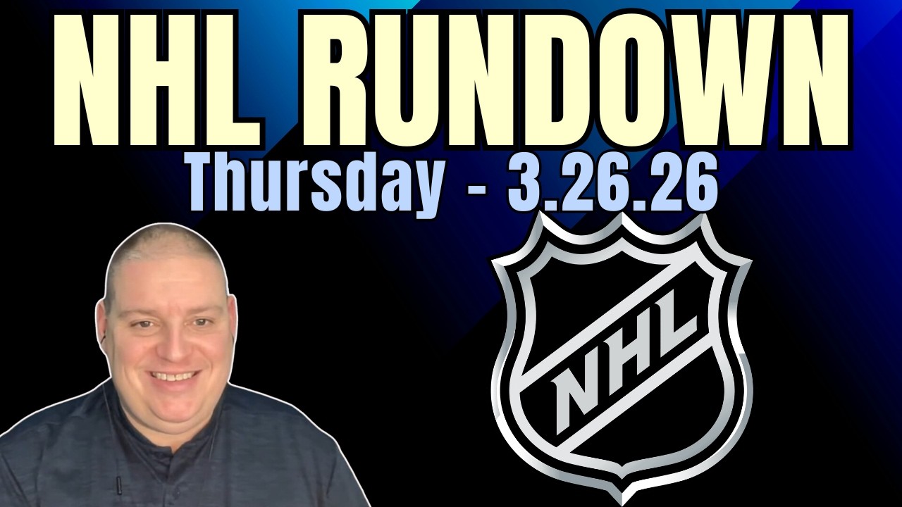 Thursday NHL Rundown Picks - 3/26/26 l Craig Trapp NHL Betting Picks & Hockey Predictions