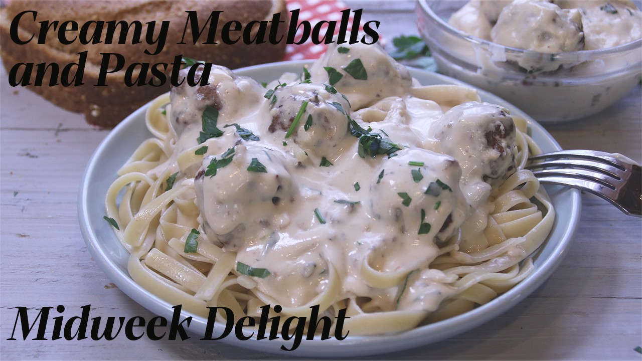 Creamy Comfort: 30-Minute Meatballs and Pasta Recipe!