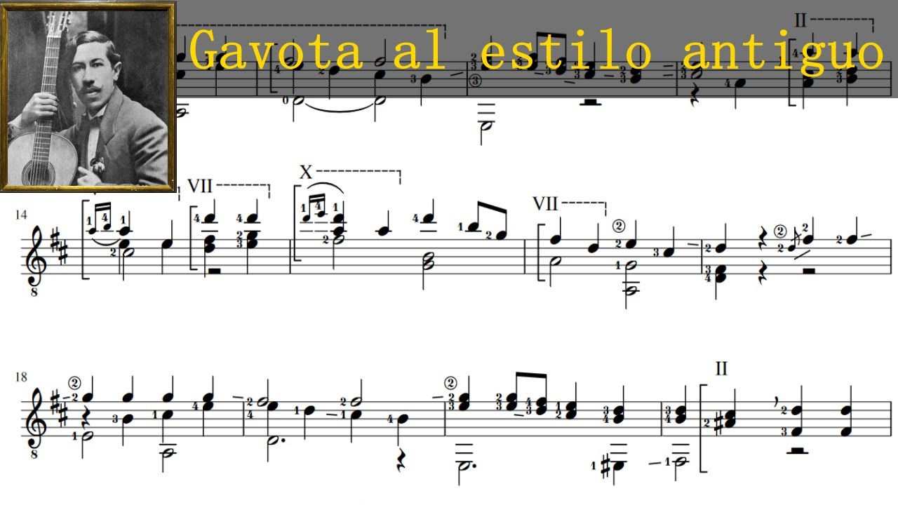 A. Barrios, Gavota al estilo antiguo