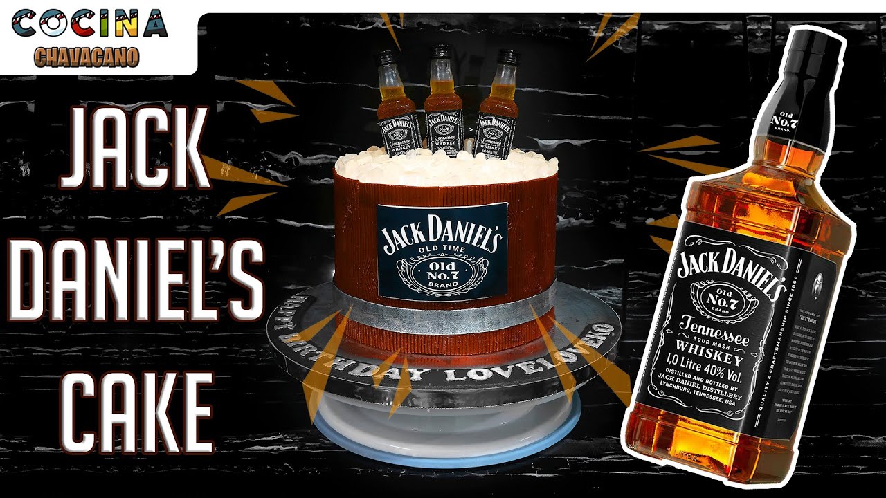 Easiest Way to Make a Jack Daniel Theme Cake | How to make a barrel cake | Jack Daniels Cake