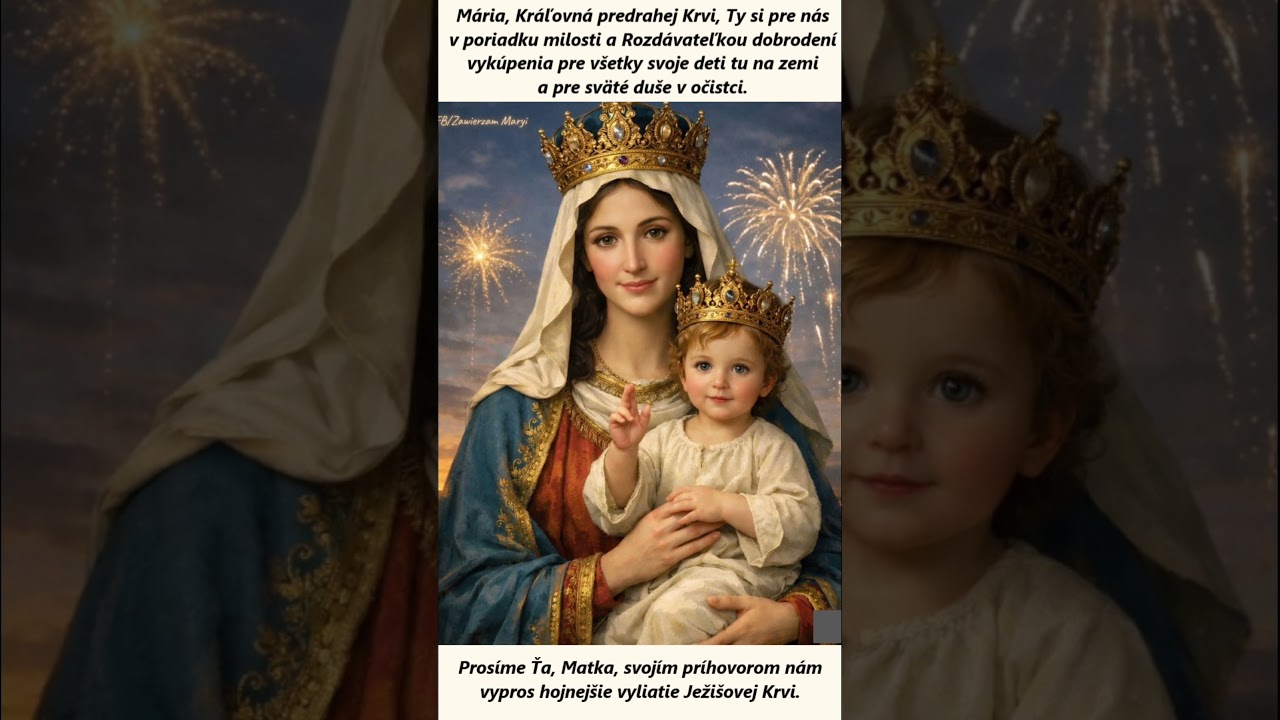 Modlitba ku Kráľovnej predrahej Krvi