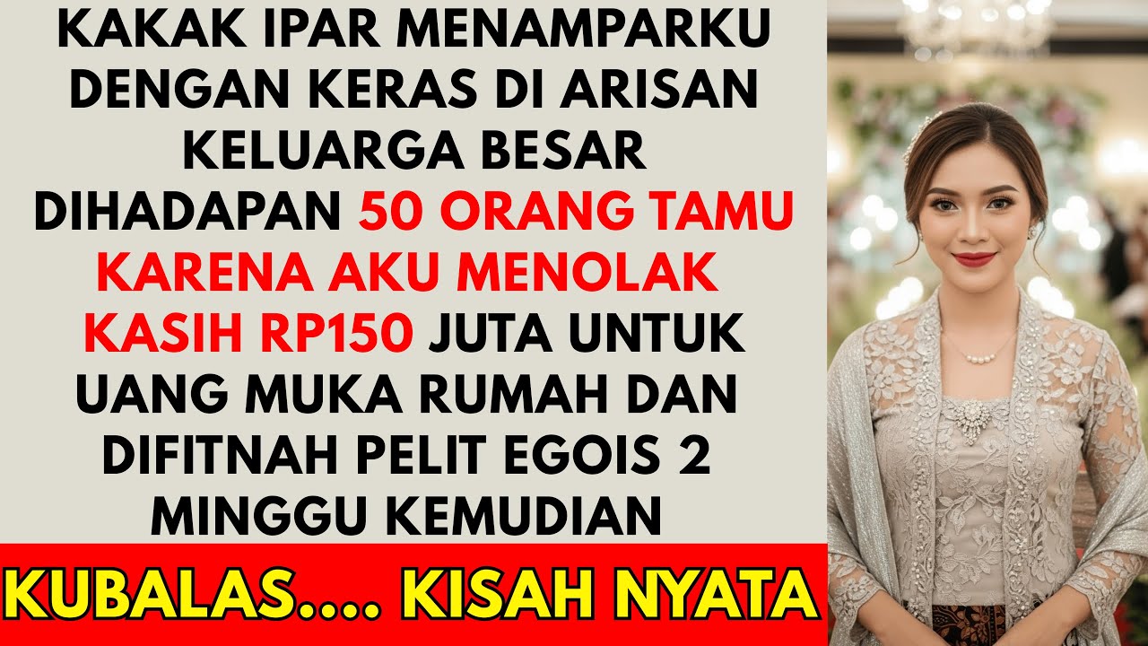 KAKAK IPAR MENAMPARKU DENGAN KERAS SAAT KUTOLAK KASIH RP150 JUTA UNTUK BELI RUMAH-2 MINGGU KEMUDI...