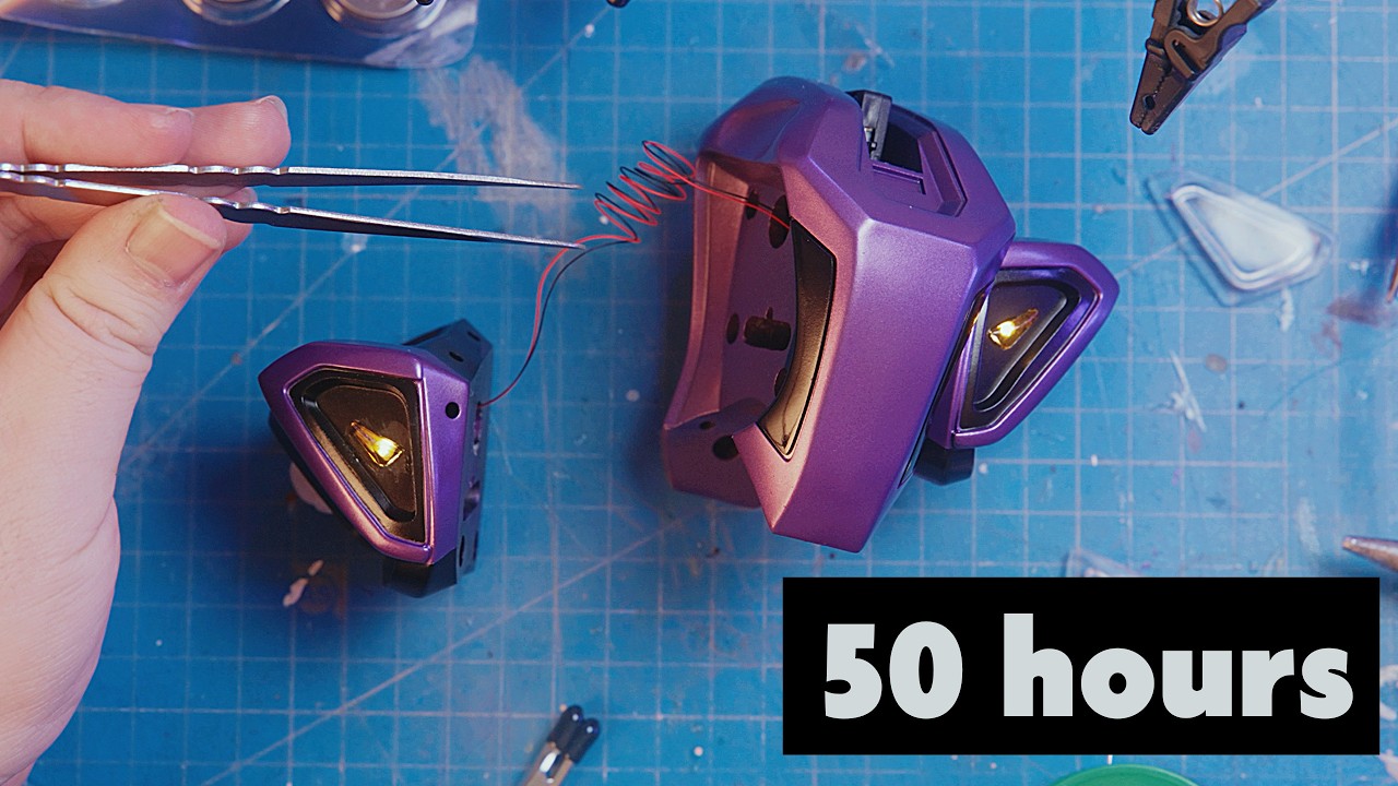Crafting a Hunter Mech with LEDs & Kaleido Colorworks Auto paint