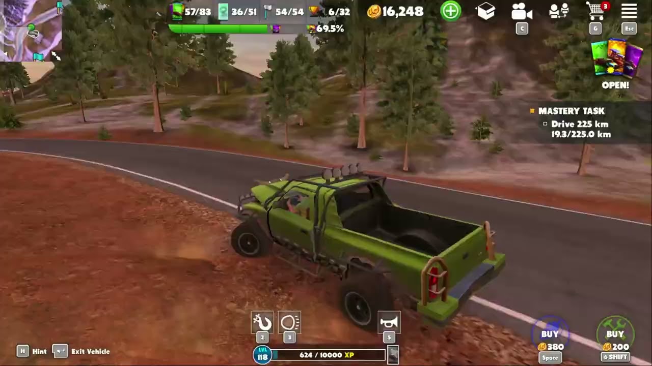 I'm getting the rocket ship up to space.