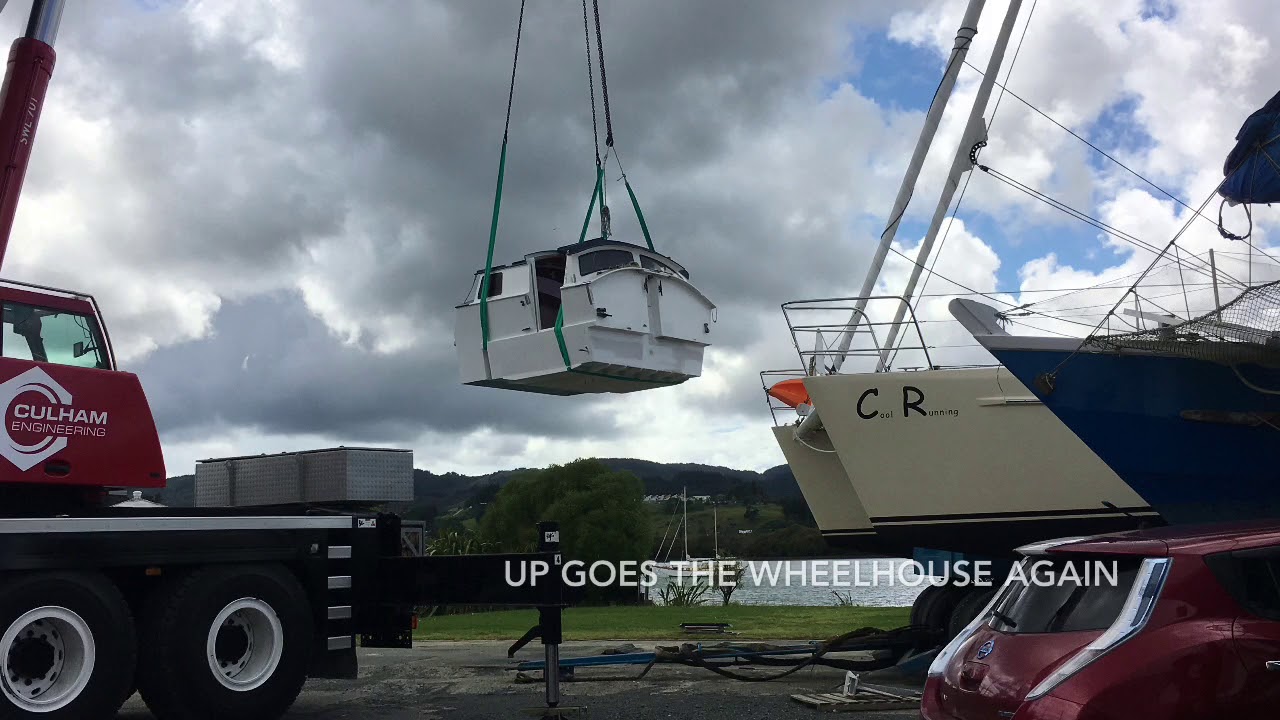 Catknapp Wharram Tiki 38 renovations 5 months out the water