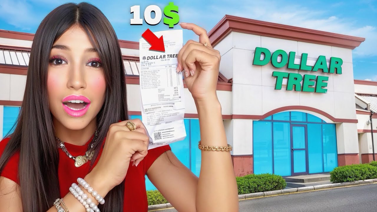 FULL FACE of makeup with ONLY DOLLAR TREE makeup !! | eslis