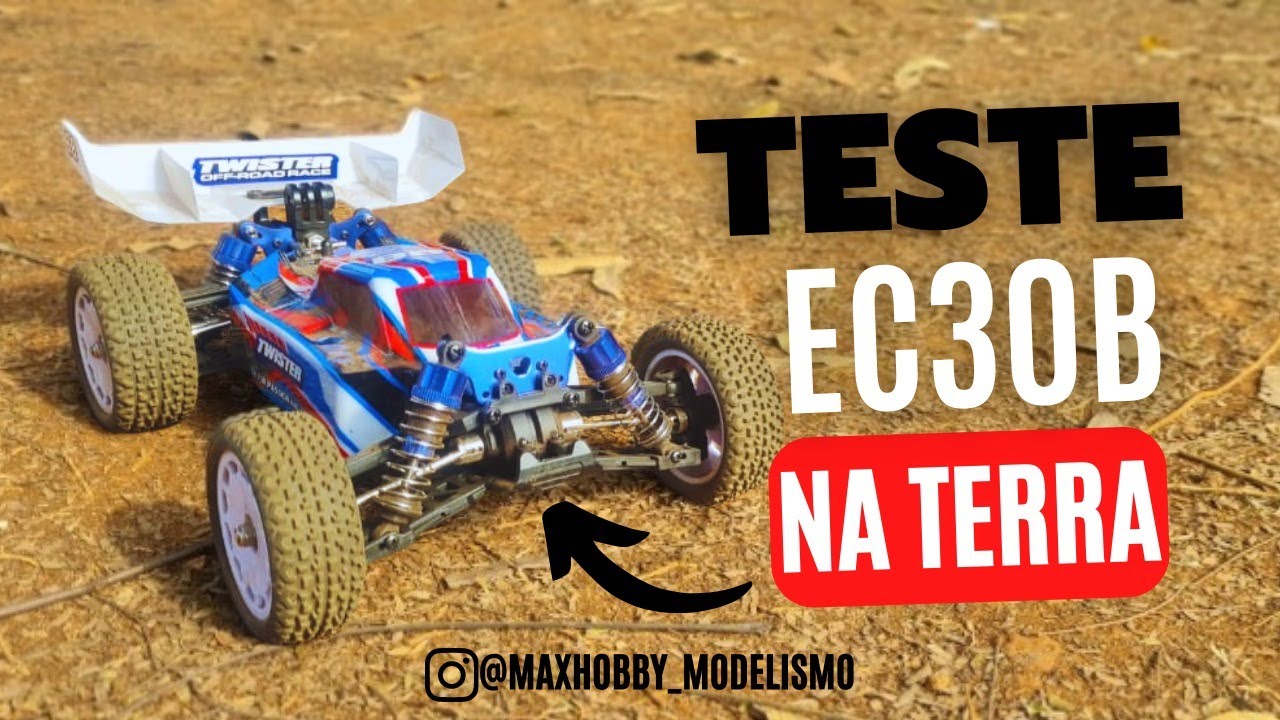 TESTE CARRO RC EACHINE EC30B 4WD NA TERRA - APROVADO BOM E BARATO EC30