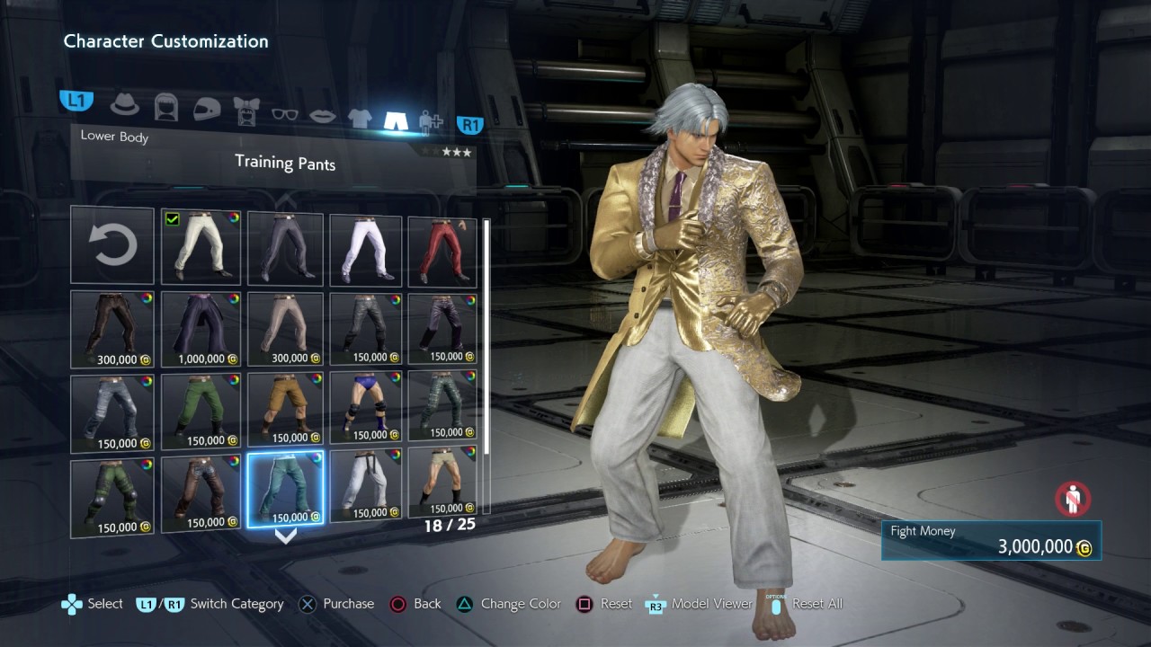 TEKKEN 7 - Lee Customization Showcase & Intro Pose Animations (1080p 60fps) PS4 Pro