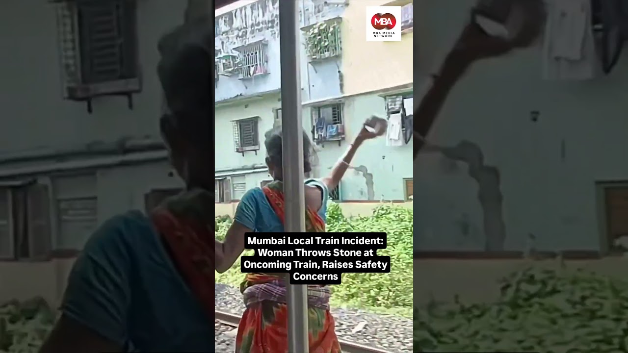 Mumbai Local Train Incident: Woman Throws Stone at Oncoming Train, Raises Safety Concerns
