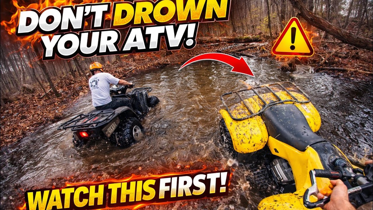 quad ridings with a friend on bald tires. (crazy day!)