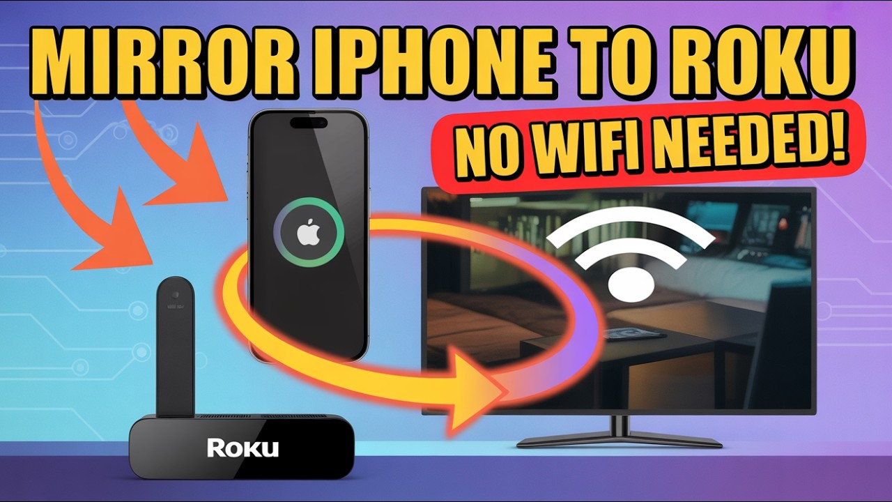 How to Mirror iPhone to Roku Without WiFi