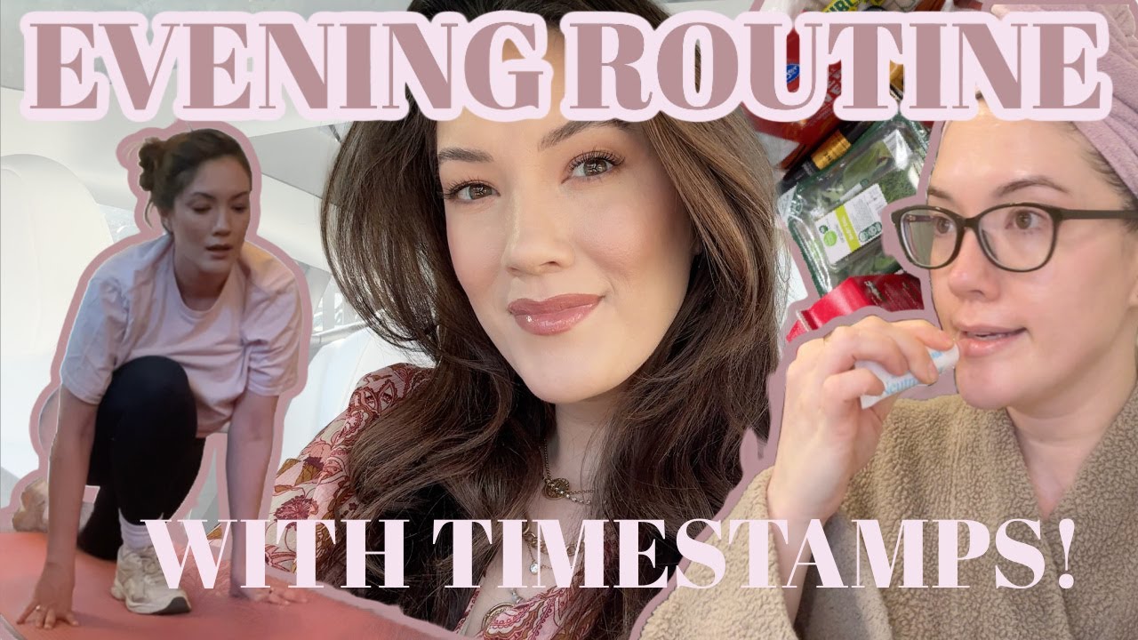 Evening Routine Daily Vlog w/ Timestamps!