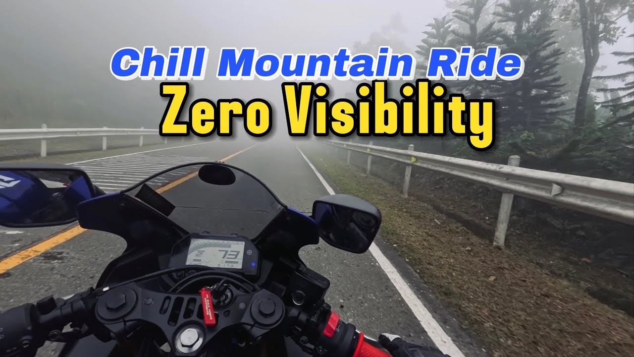 Yamaha R3 - Chill Mountain Ride - ZERO VISIBILITY