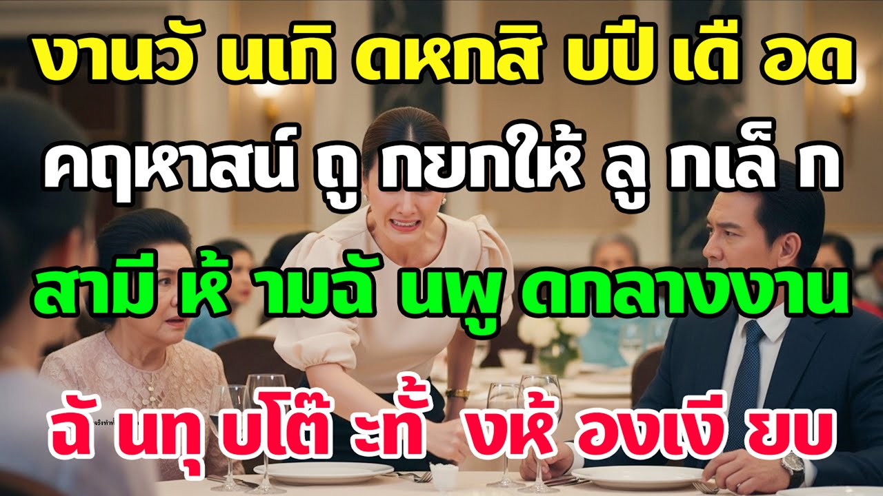 งานวันเกิด 60 พ่อสามีจะโอนคฤหาสน์ 30 พันล้านจากชื่อฉัน ฉันทุบโต๊ะพูดคำเดียว ทั้งห้องเงียบ