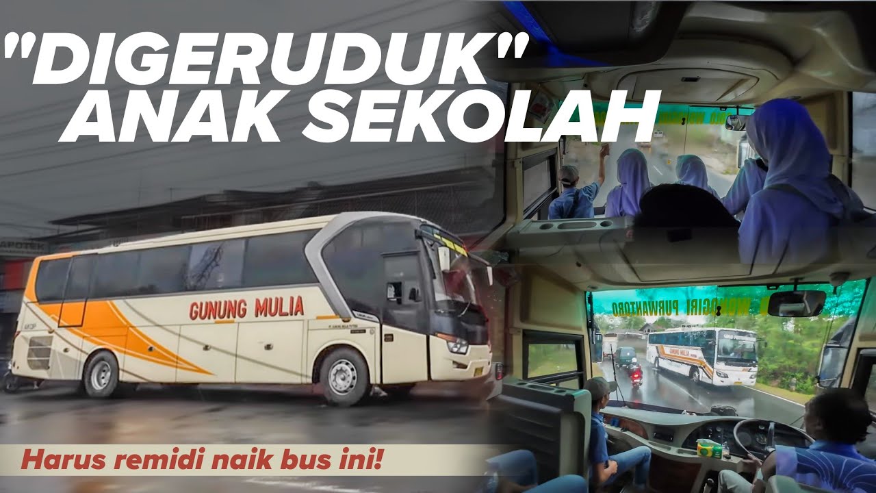 BUS LANGGANAN ANAK SEKOLAH & KARYAWAN | Gunung Mulia Bumel Purwantoro Legacy SR1