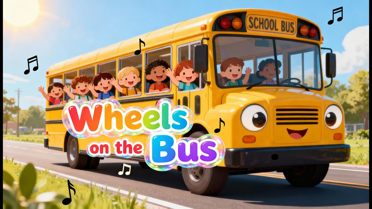 🚌🎵 The Groovy Wheels on the Bus | Fun Jazzy Sing-Along Song for Toddlers & Kids
