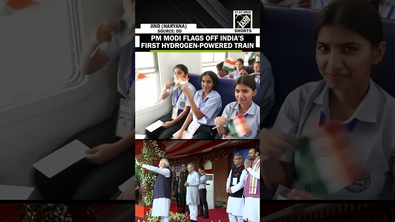 Watch! Prime Minister Modi flags off India&rsquo;s first hydrogen-powered train between Jind and Sonipat