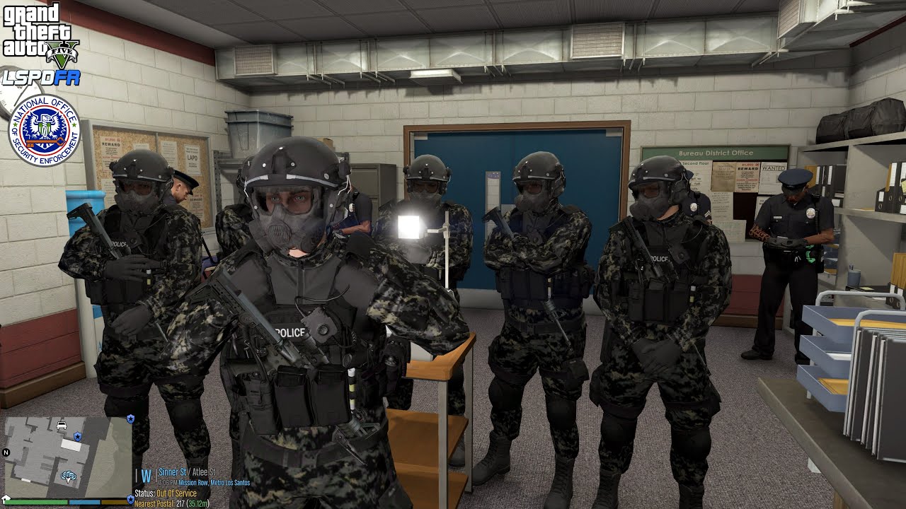 GTA V - LSPDFR 0.4.9🚔 - N.O.O.S.E TRU - SWAT Patrol - Bank Heist | First-person Shootout - 4K