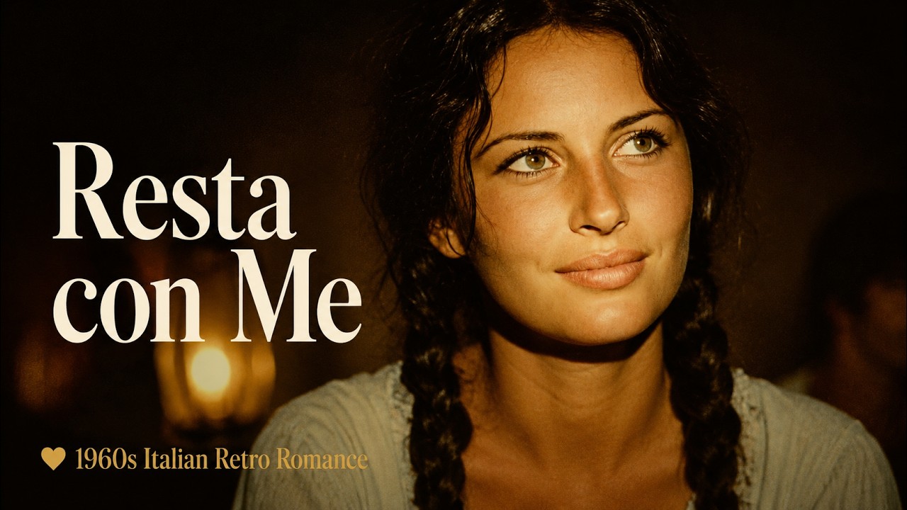 Resta con Me, Amore Mio ❤️ – A 1960s Italian Romantic Song | Official Music Video