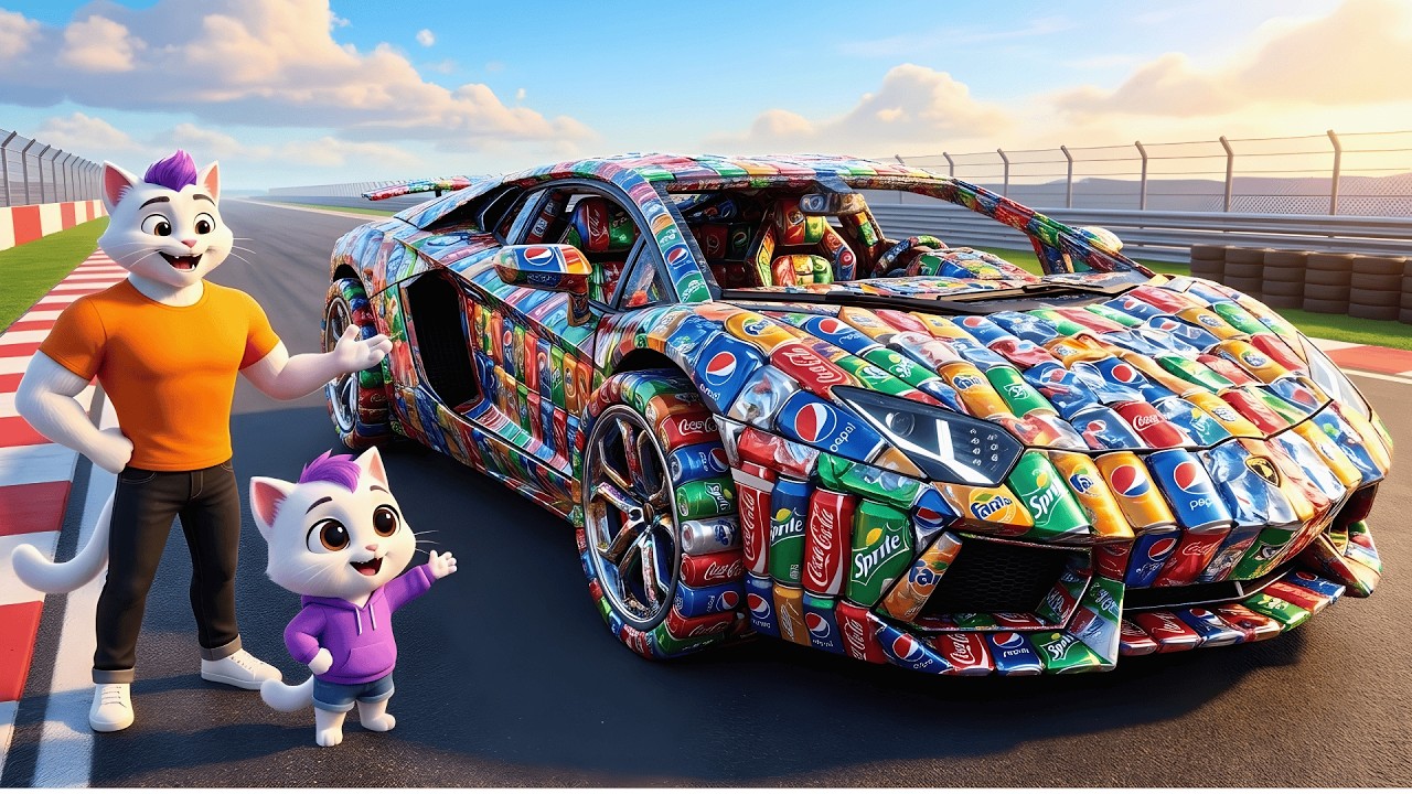Everyone Laughed at the Kitten’s Soda Can Lamborghini… Until the Race Began | AI Cat Story