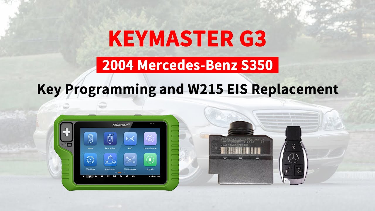 KeyMaster G3-Key Programming and W215 EIS Replacement Operations for 2004 Mercedes Benz S350