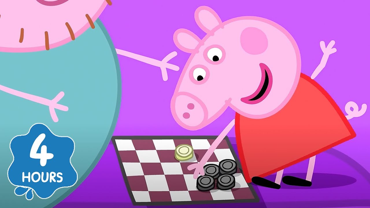 Peppa Pig Plays Checkers! | Peppa Pig | Full Episodes | Cartoons for Kids