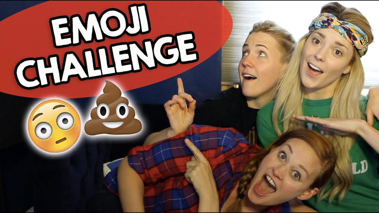 EMOJI CHALLENGE w/ MAMRIE HART & HANNAH HART // Grace Helbig