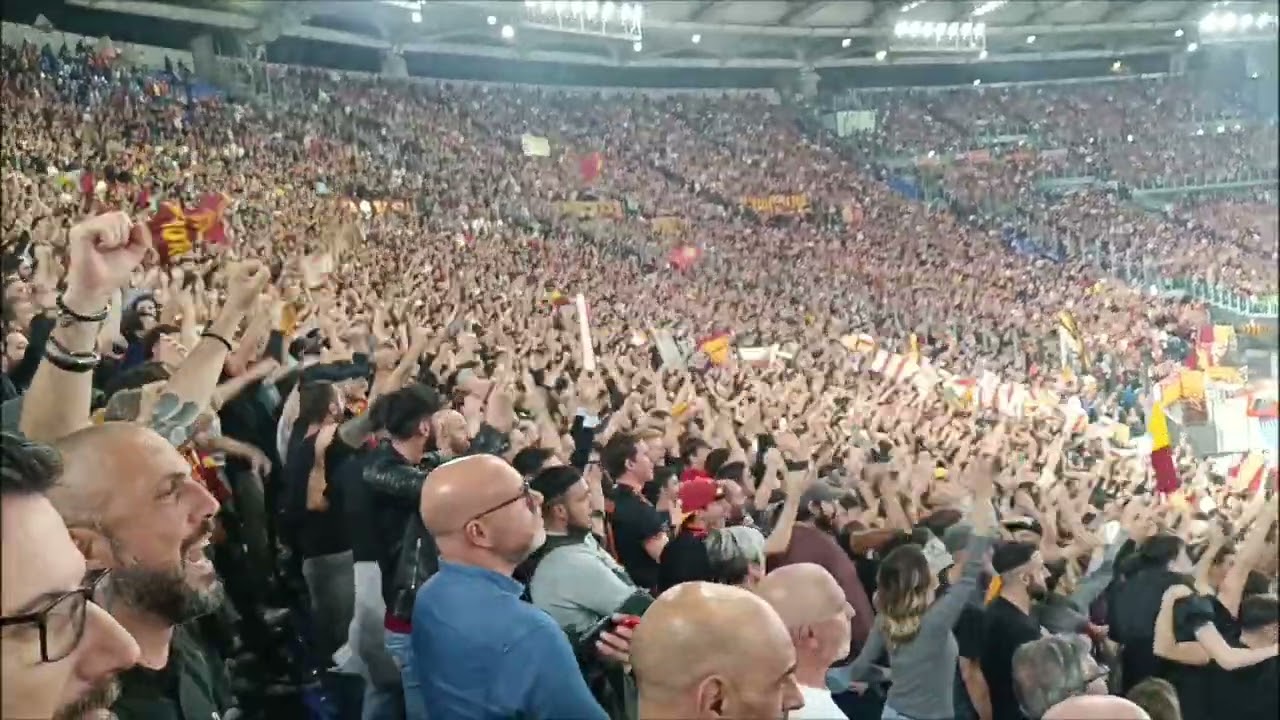 Roma-Slavia Praga 2-0 - Forza Roma..Roma Campione 💛❤️