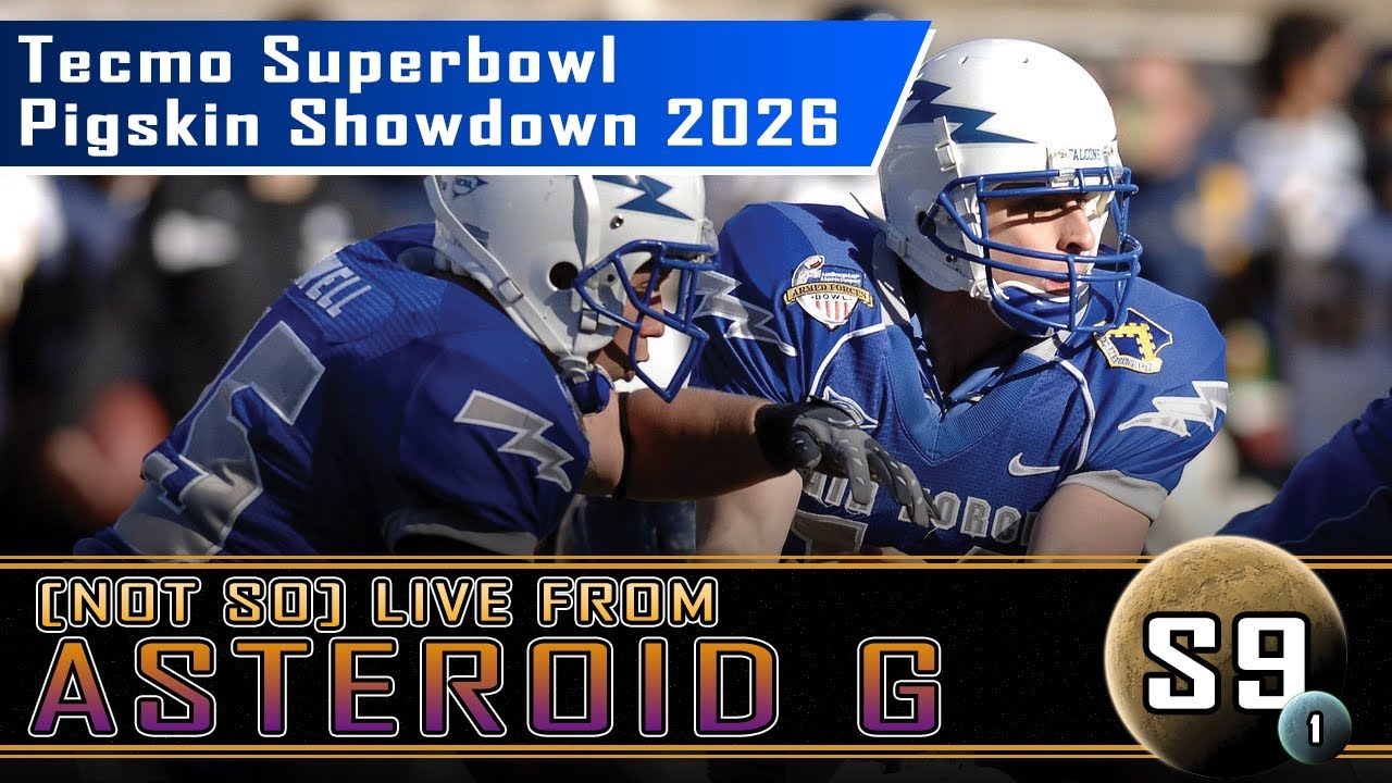 Pigskin Showdown 2026 | Tecmo Predictions | (Not So) Live from Asteroid G, Season 9, Episode 1